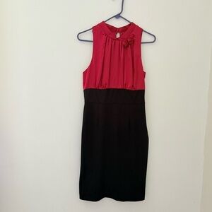 New with tags red and black sleeveless party dress